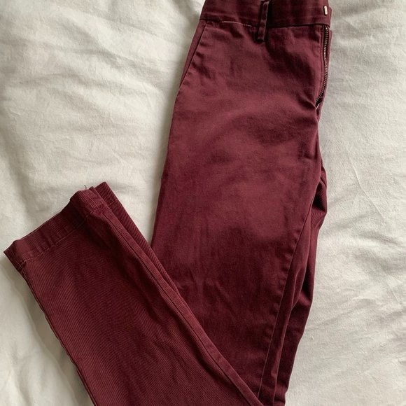 Mens Banana Republic Burgundy Aiden Chino 29 32 - Picture 2 of 2